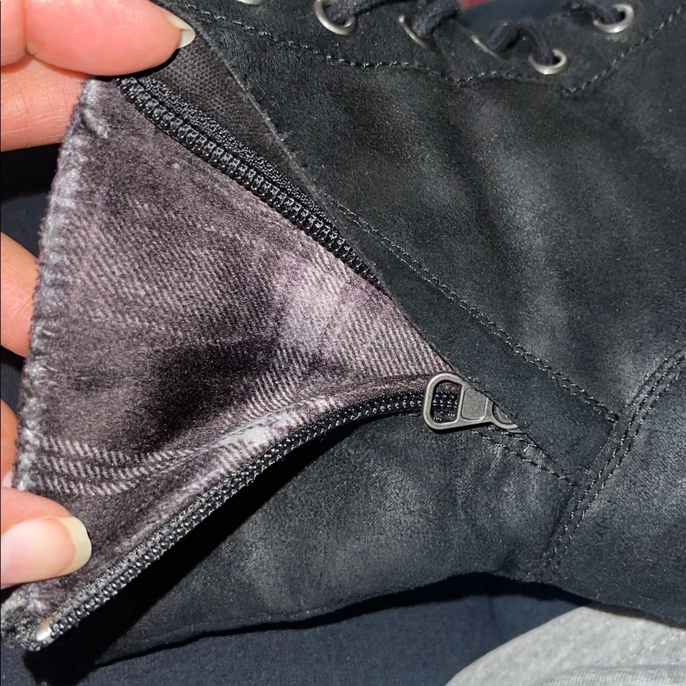 American Rag AESSEXBLK Lace up combat/moto boots - Picture 5 of 6